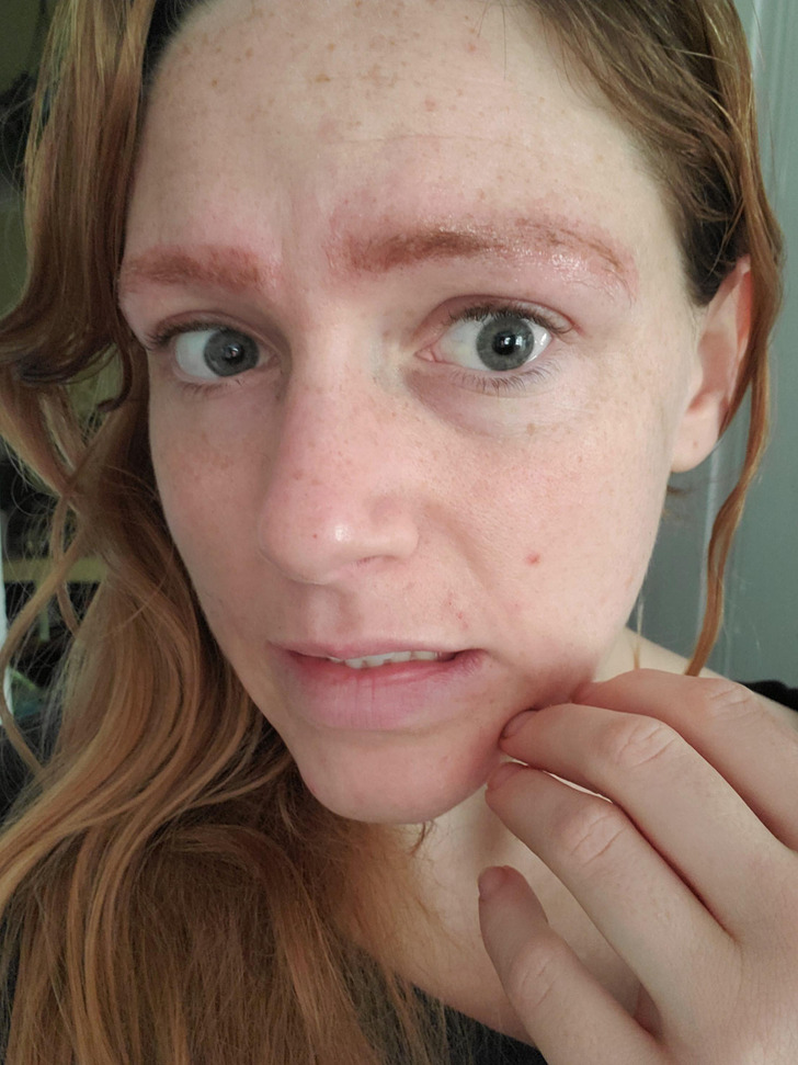 ’’I decided to take the plunge and have my eyebrows microbladed. It was a mistake.’’