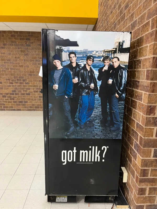 “This high school still has a Backstreet Boys Got Milk? ad in 2022”