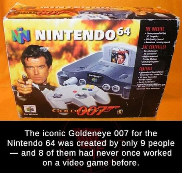 fascinating facts - video game console - Nn Nintendo 64 Pal Version Oldwor Gold The Machine Unsurpassed 64 bit 30 Graphics Cd Quality Sound Awesome running speed Jhe Controller Revolutionary 30 Controller Unprecedented Frei Motion 360 degree game The icon
