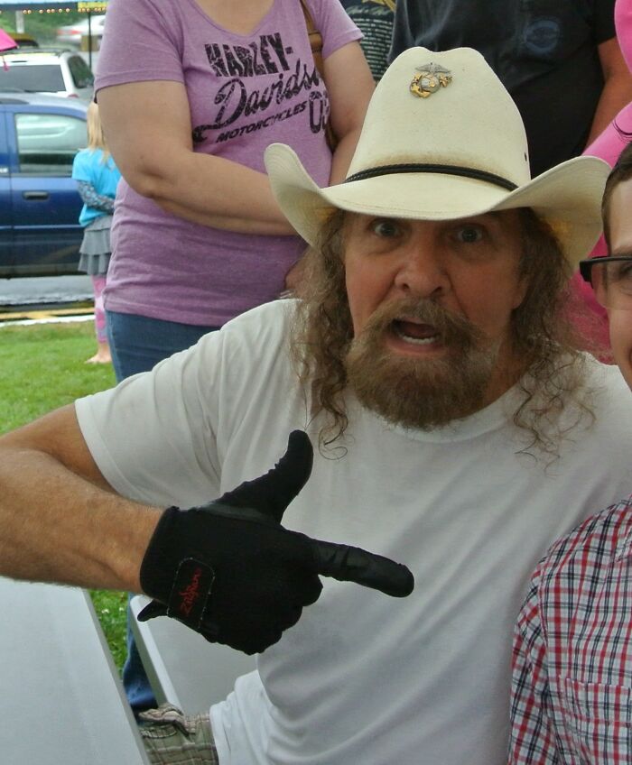Artimus Pyle the drummer from Lynard Skynard survived a plane crash and walked to a nearby house only to be shot by the homeowner. The homeowner saw a bloody long-haired man and winged him. Pyle survived that as well and made a full recovery.