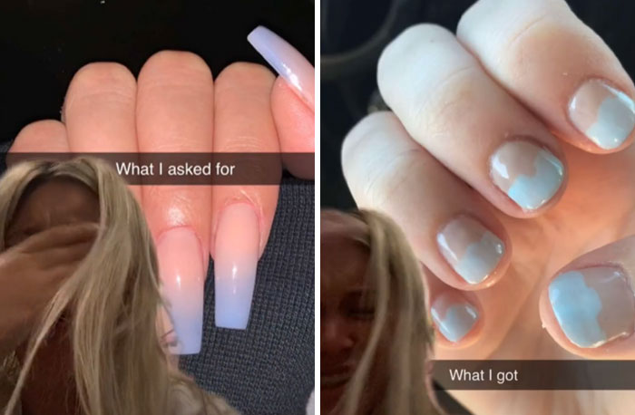 expectations vs reality - nails what i wanted vs what i got - What I asked for What I got