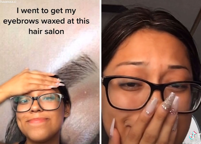 expectations vs reality - glasses - haanaa.c I went to get my eyebrows waxed at this hair salon St