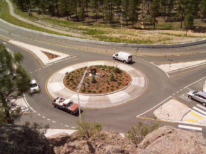 traffic roundabouts, compared to intersections with stop signs or signals, have 37% fewer overall collisions, 75% fewer injury collisions, and 90% fewer fatal collisions.