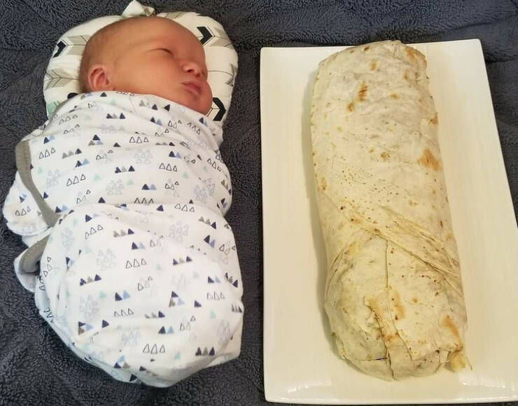 “Congratulations to my friends’ 7.5 lb burrito.”