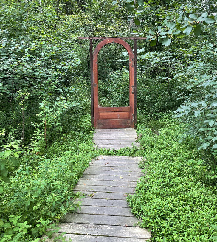 “I found a door while hiking.”