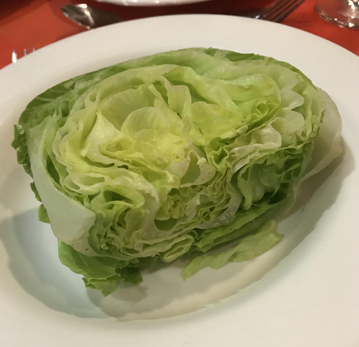 “This is the vegan option served at the end of a fancy conference dinner.”