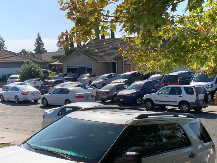 “The way my neighbors have been parked all weekend — they crowd the court I live on.”