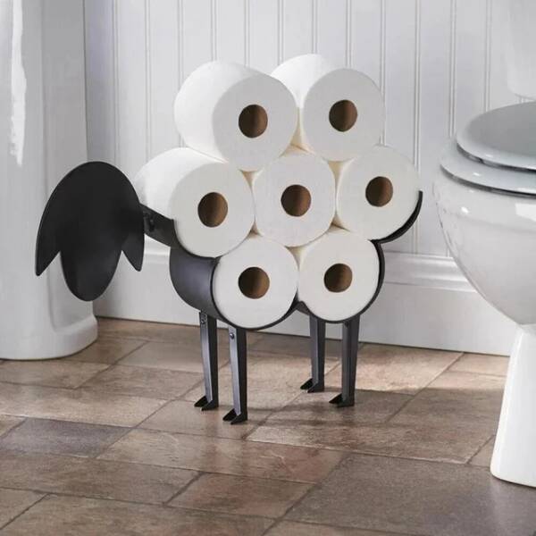 WTF Things That Actually Exist - sheep toilet paper holder