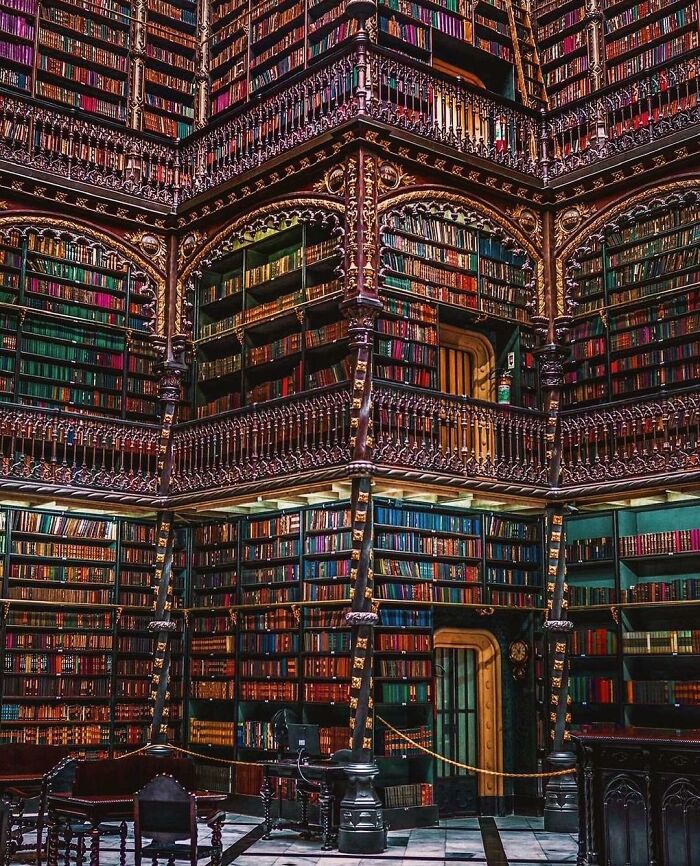 Royal Portuguese Reading Room, Rio De Janeiro, Brazil. It Opened To The Public In 1883