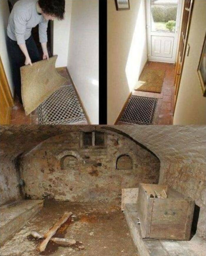 fascinating historical photos - 2010 a family discovered a hidden ancient chapel under their house in shropshire england