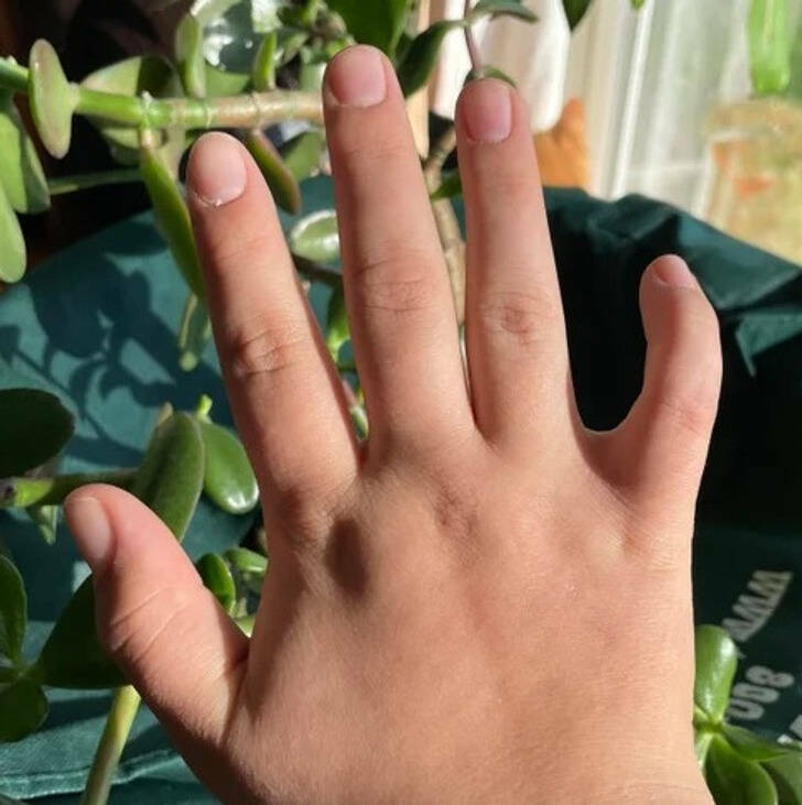 “It took me 22 years to realize my pinky is a little weird.”
