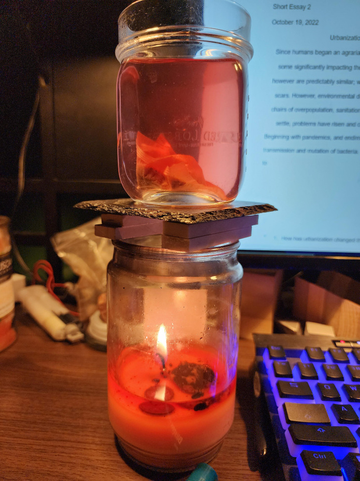 Genius Solutions to Everyday Problems - candle cup warmer