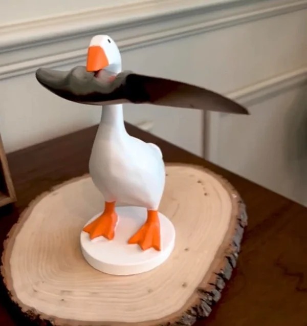 “This goose thing holder at my friends house”