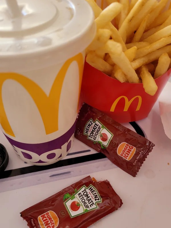 “I’ve got a Burger King ketchup at McDonald’s”