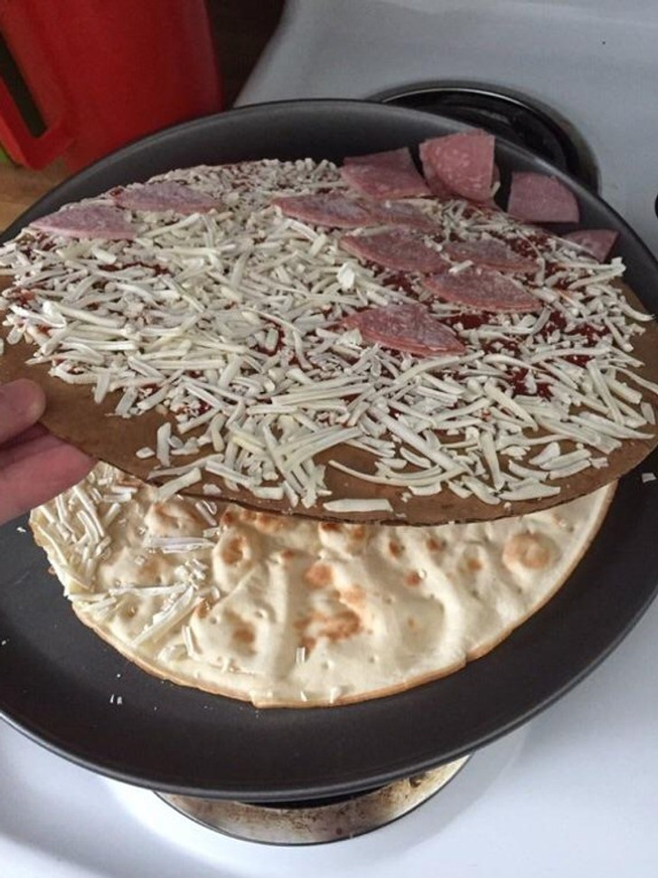 ’’My frozen pizza had cardboard in between the toppings and the crust.’’