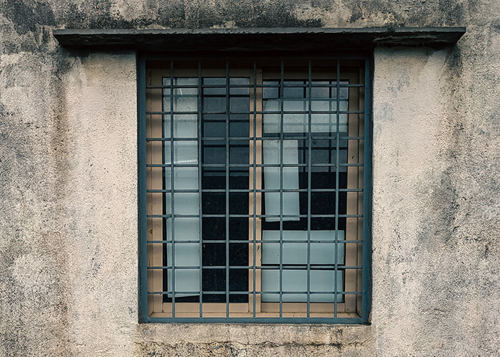 Bars on the windows everywhere. Even the church.