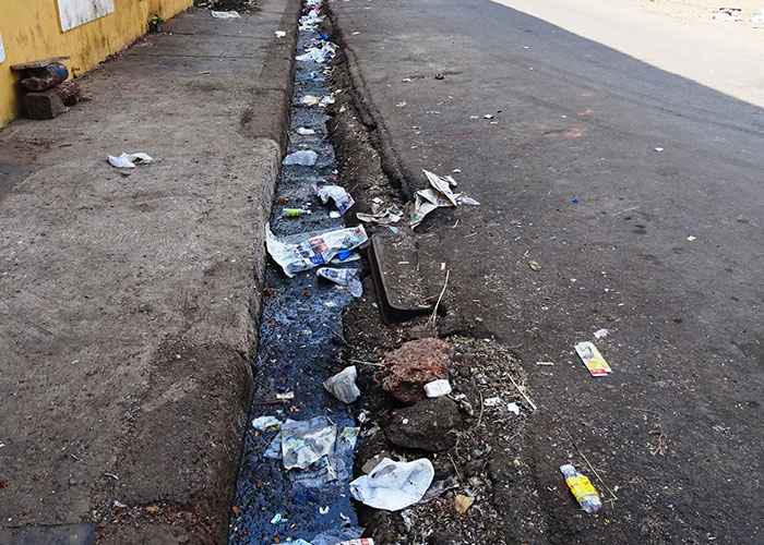 Needles on the sidewalk, as well as a bunch of litter in general. It’s a sign that people are so exhausted by living and trying to survive in an oppressive environment that caring about their surroundings mostly falls by wayside.