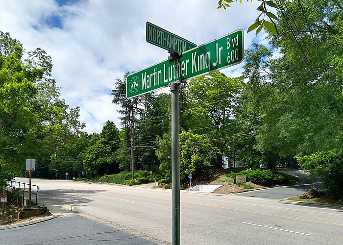 The street you’re on is called “Martin Luther King Blvd”.