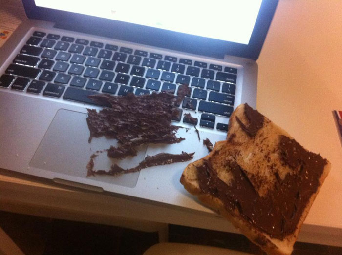 I Can Feel The Anger From Cleaning That Chocolate On The Keyboard