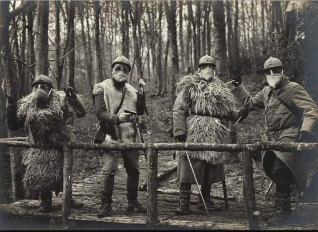 French Trench Raiders in WW1