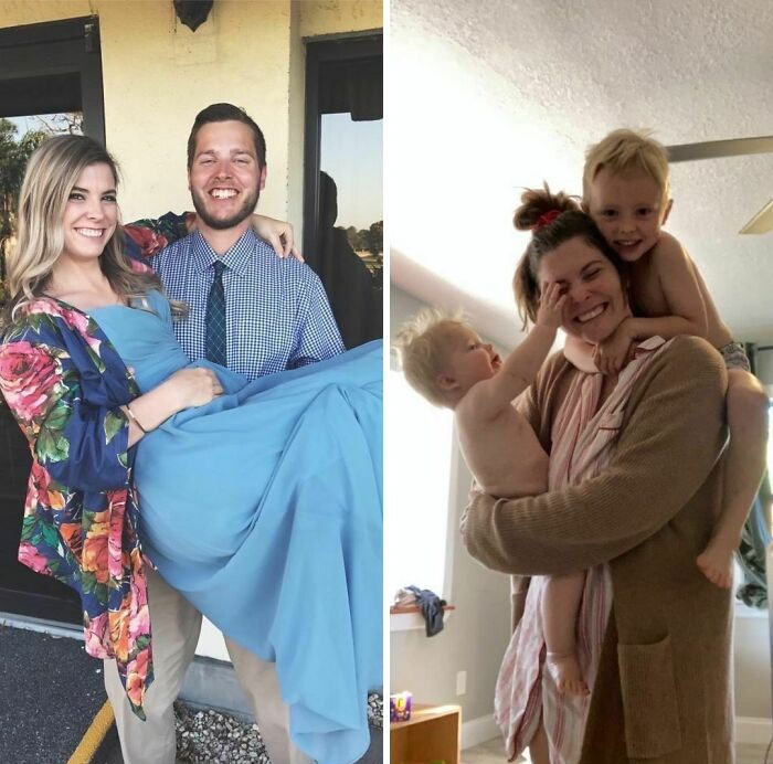 30 Parents Before And After Having Kids.