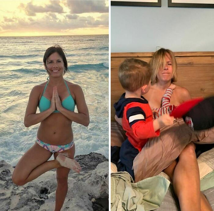 30 Parents Before And After Having Kids.