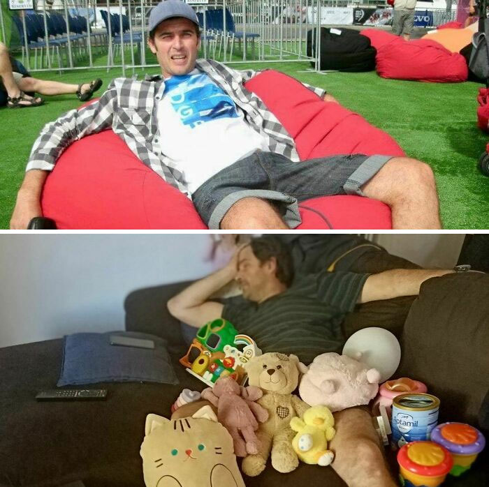 30 Parents Before And After Having Kids.