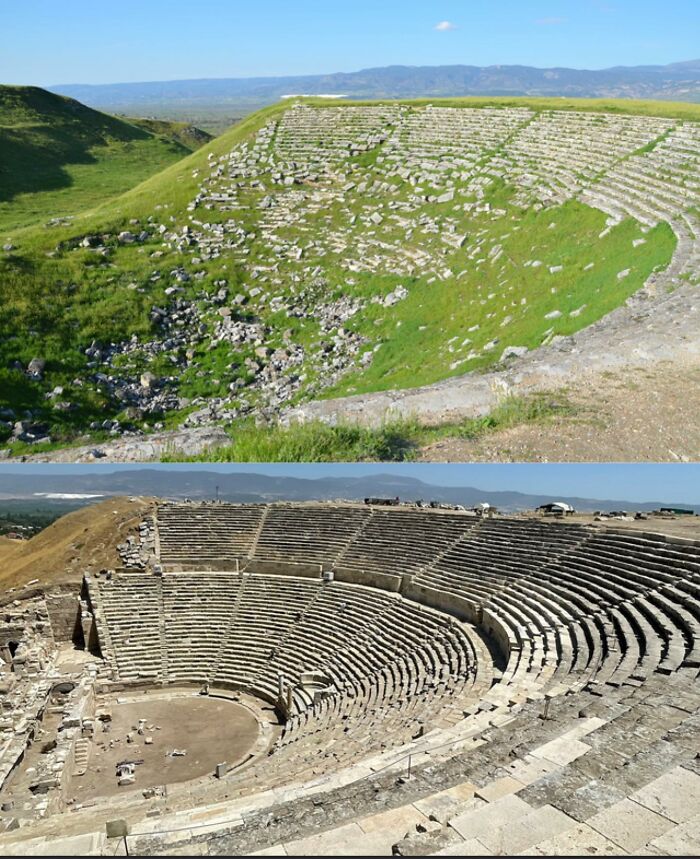 important historical pictures - 2300 year old grand theatre of ephesus -