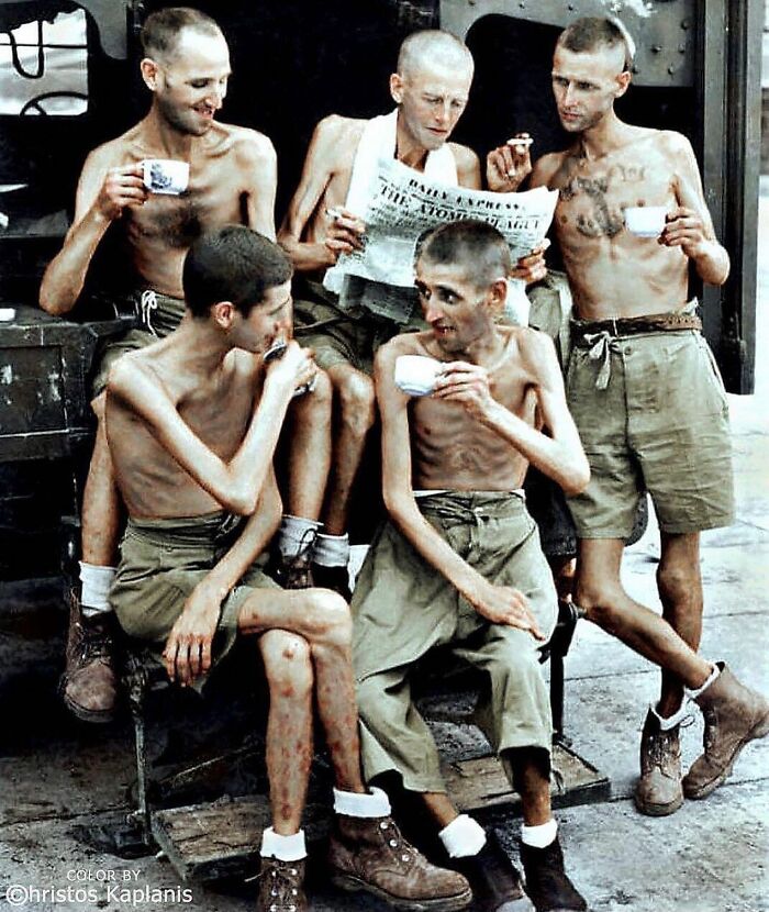 important historical pictures --  australian prisoners of war ww2 - Color By Christos Kaplanis Ally Expres The Atoa Ma
