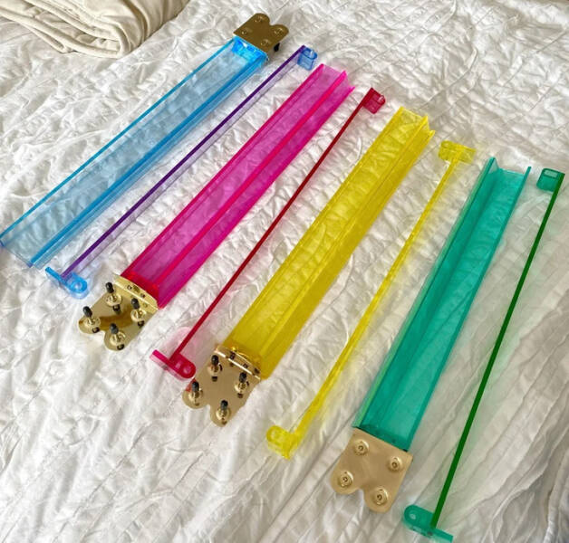 “I now own these neon rainbow acrylic mystery sticks I found at a secondhand store. Does anyone know what I bought?”

"They’re acrylic support tiles for playing Mahjong."