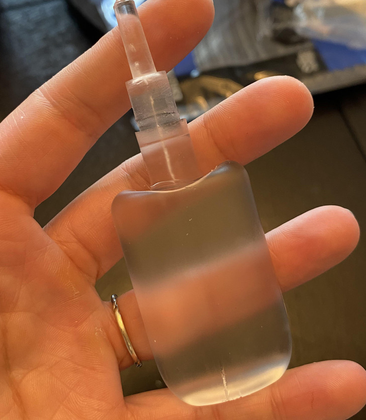 ’’The Gorilla glue completely dried before we used any of it. I had to cut it out of the bottle.’’