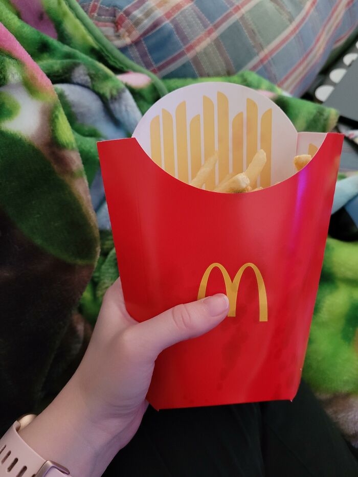 Paid Extra For Large Fries. Open The Bag To This.