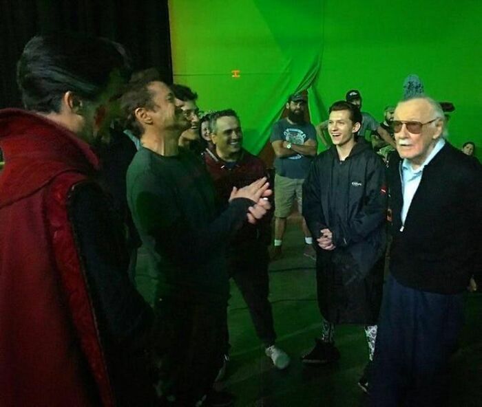 Behind The Scenes Of Avengers 'Infinity War' With Stan Lee.