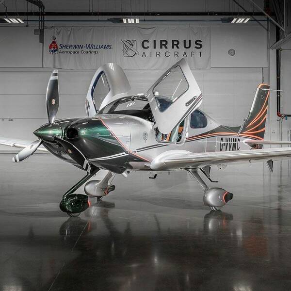 just plain awesome stuff - light aircraft - SherwinWilliams. Aerospace Coatings Cirrus Aircraft Cred