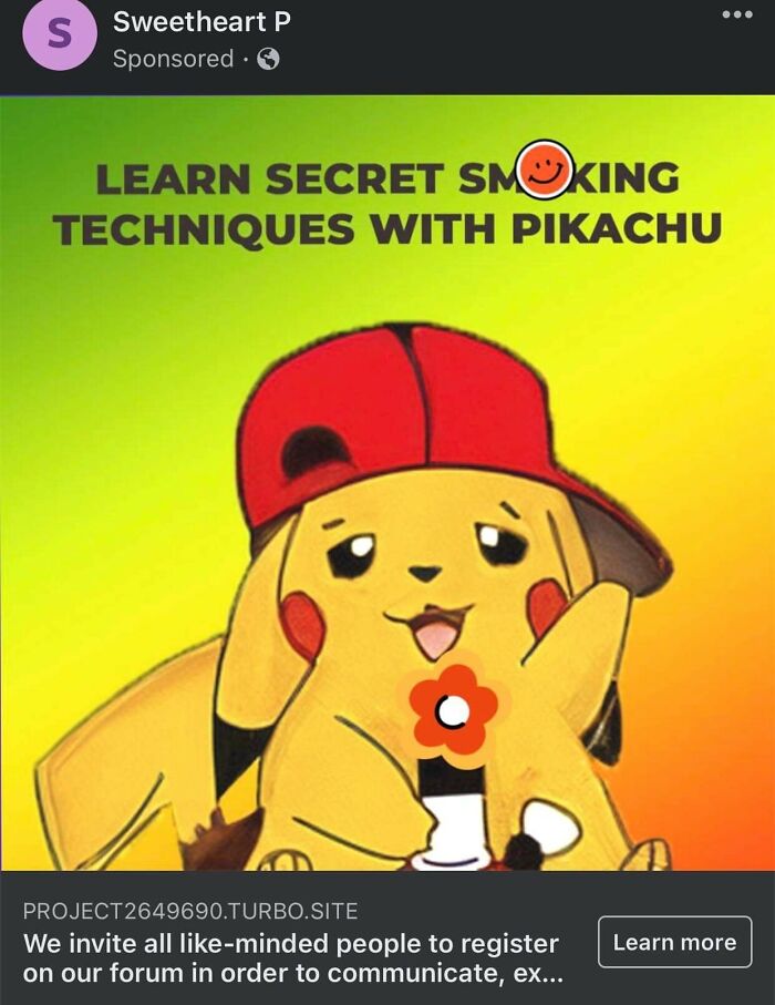 cringe ads - Sweetheart P Sponsored Learn Secret Smoking Techniques With
