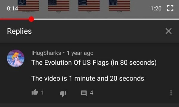 whoops wednesday - screenshot - Replies IHugSharks 1 year ago The Evolution Of Us Flags in 80 seconds The video is 1 minute and 20 seconds 41 1 4 X