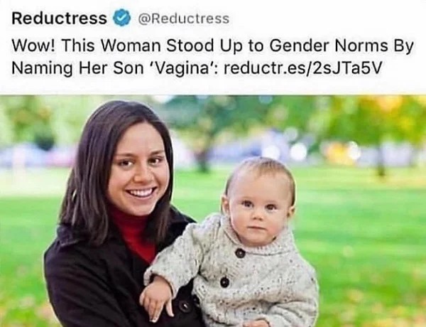 whoops wednesday - Reductress Wow! This Woman Stood Up to Gender Norms By Naming Her Son 'Vagina' reductr.es2sJTa5V