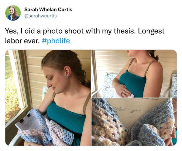 relatable memes - photoshoot with thesis - Sarah Whelan Curtis Yes, I did a photo shoot with my thesis. Longest labor ever. With 1419