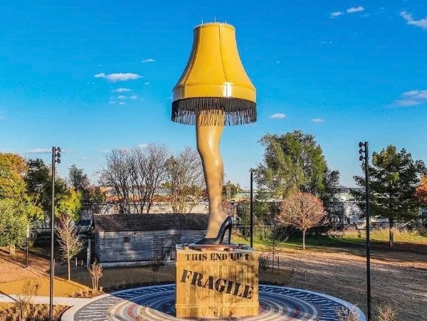 “The town I live in just put up a 50ft Leg Lamp, permanently.”