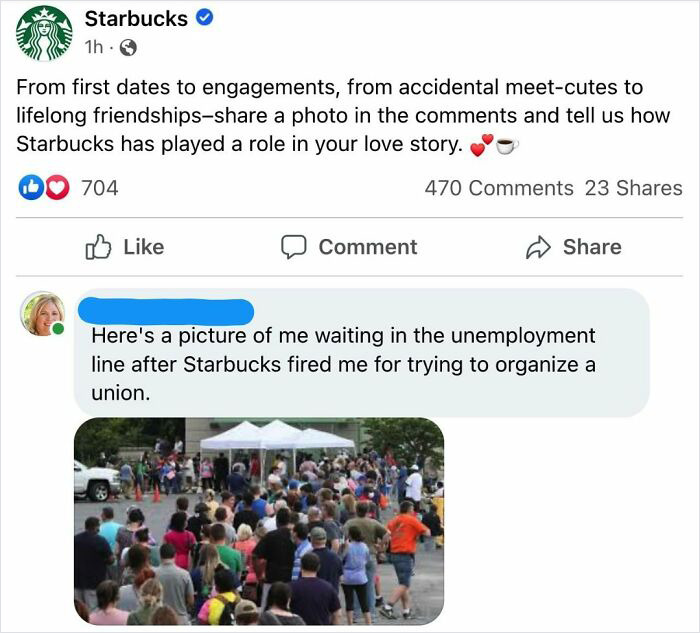 brutal comments - media - D Starbucks 1h From first dates to engagements, from accidental meetcutes to lifelong friendships a photo in the and tell us how Starbucks has played a role in your love story. 470 23 704 Comment Here's a picture of me waiting in
