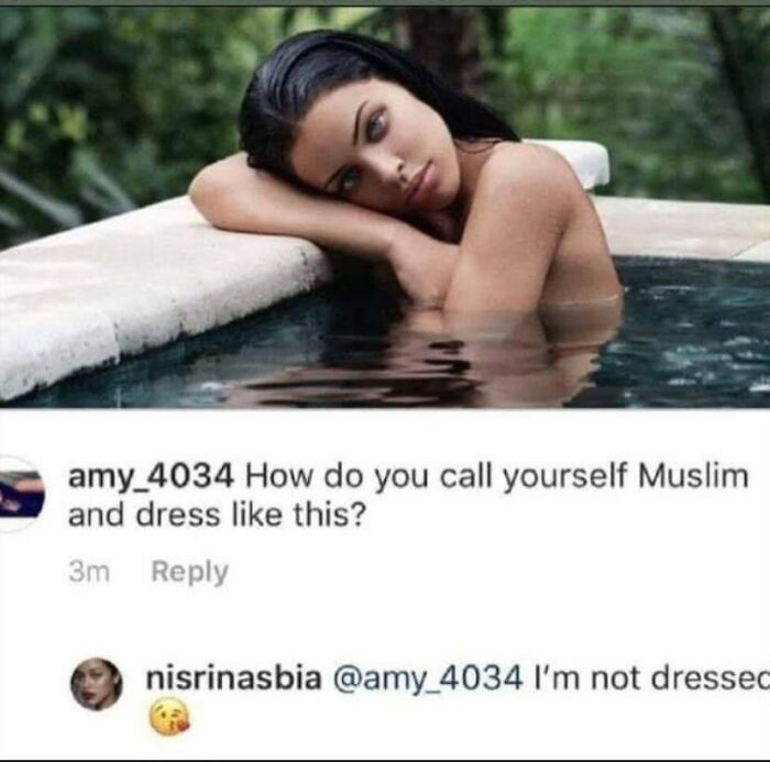 brutal comments - nisrina sbia fat - amy_4034 How do you call yourself Muslim and dress this? 3m nisrinasbia I'm not dressed