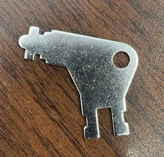 “Found this in my office and can’t figure out what it’s for. It’s metal and only like a millimeter thick.”

“It’s a key for those paper towel dispensers in the bathrooms.”