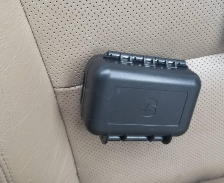 “Found this under my passenger seat. It has magnets on the back. Is this a GPS tracker someone put in my car?”

“It is a GPS tracker, but not a very discrete one.”