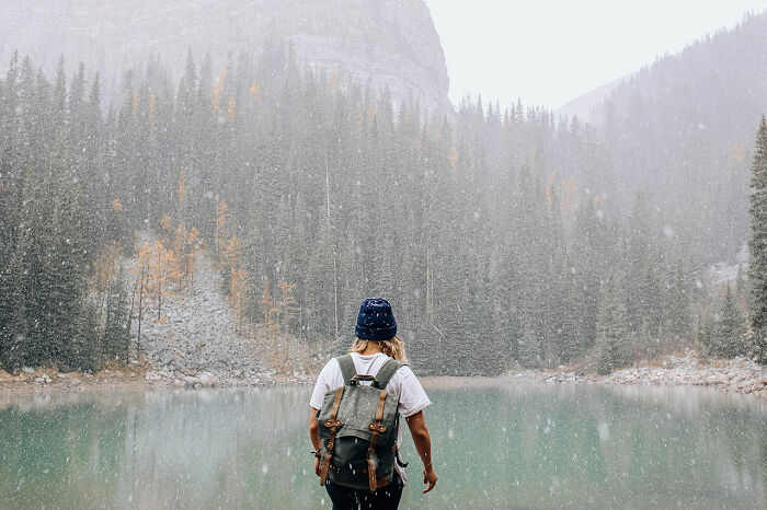 when snowflakes hit water they create a screeching sound too high for humans (but not some sea animals) to hear. When a flake hits the water, an air bubble is released that oscillates in the 50-200 khz range well above a human's range. Snow hitting water can increase underwater sound by 30 db.