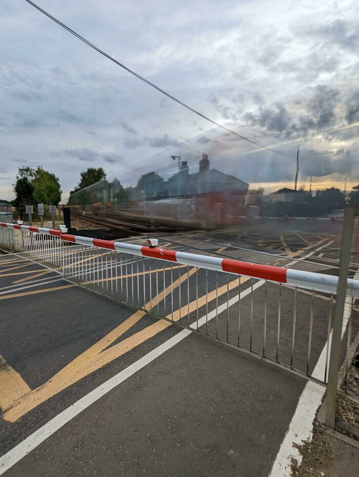 A Long Exposure Shot On My Phone Made This Ghost Train