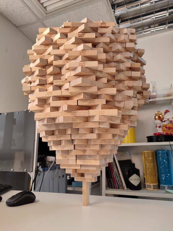 fascinating photos - house building with jenga