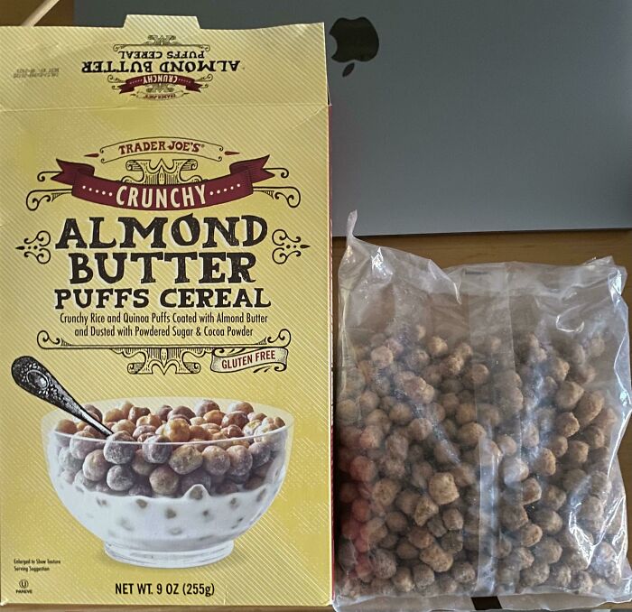 things getting smaller inflation - trader joe's cereal reddit - Energed to Show Serving S le Paneve E d HELLng Gnolith Andmand Aayeva Trader Joe'S Crunchy Almond Butter Puffs Cereal Crunchy Rice and Quinoa Puffs Coated with Almond Butter and Dusted with P