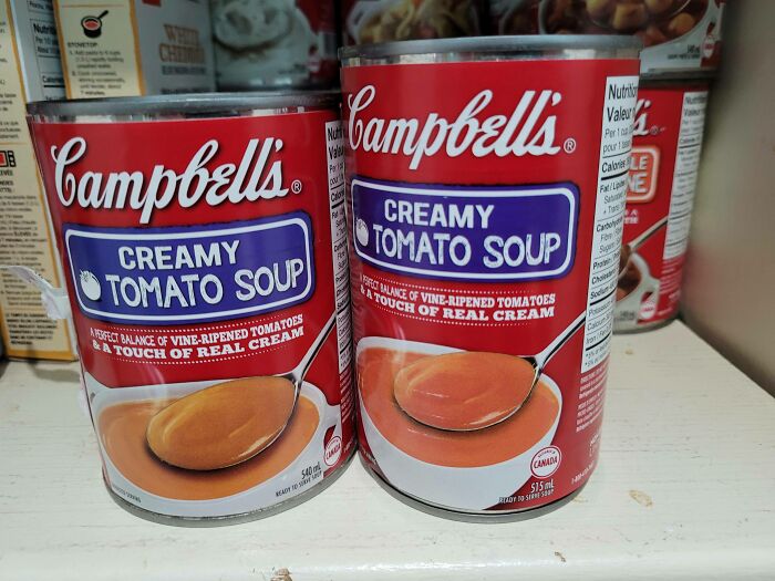 things getting smaller inflation - campbells - Mi B Iv Campbells Campbells Creamy Tomato Soup Affect Balance Of VineRipened Tomatoes &A Touch Of Real Cream www 540 Ready S PClak P for 2 Creamy Tomato Soup Rc Balance Of VineRipened Tomatoes A Touch Of Real