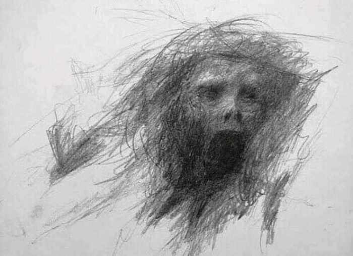 A Schizophrenic Patient’s Last Drawing Before Suicide