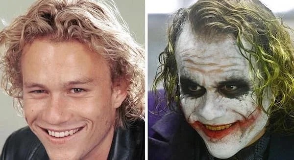 Actors before and after make up - no matter the situation always wear a smile